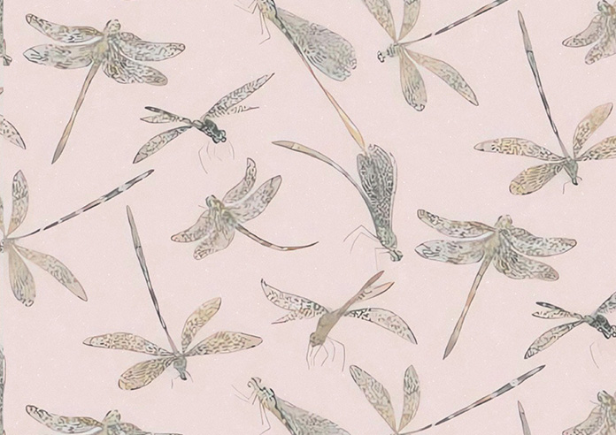 Dragonflies, Pink - Twist&Fit Roman Blind - Image 7